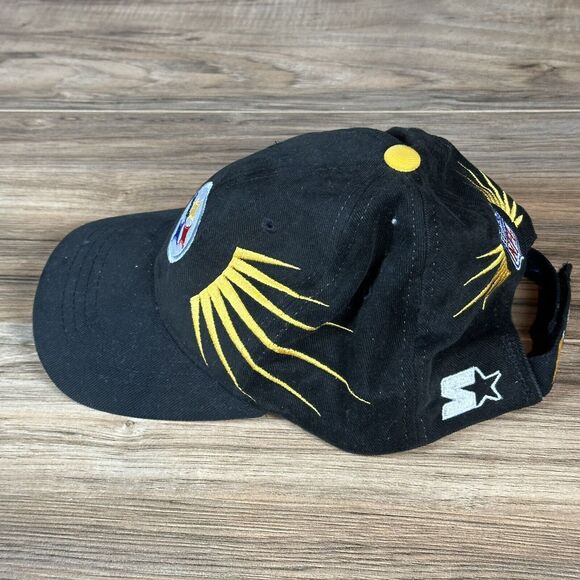 Vintage Pittsburgh Steelers Starter Pro‎ Line Adjustable Starburst Hat NFL - Picture 2 of 7